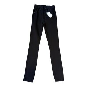 Universal Standard Riviera High Rise Skinny Jeans Black Size 00 NWT‎